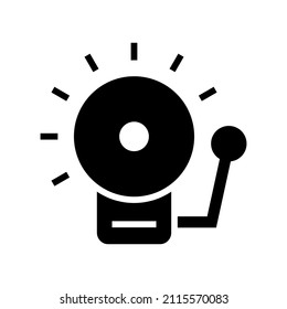 Glockensymbol einzeln auf weißem Hintergrund