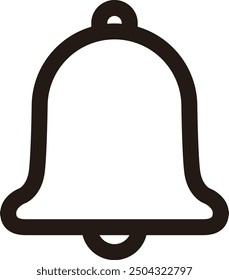 The bell icon isolated on white background