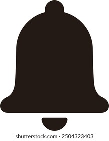 The bell icon isolated on white background
