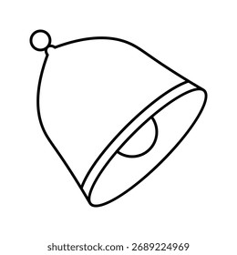 Icono de campana aislado sobre fondo blanco. Símbolo de notificación moderno, simple, Vector, ícono para diseño de Sitio web, App móvil, ui. Ilustración vectorial.