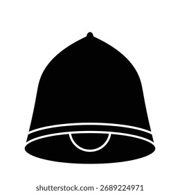Icono de campana aislado sobre fondo blanco. Símbolo de notificación moderno, simple, Vector, ícono para diseño de Sitio web, App móvil, ui. Ilustración vectorial.