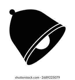 Glockensymbol einzeln auf weißem Hintergrund. Benachrichtigungssymbol modern, einfach, Vektor, Symbol für Website-Design, mobile App, ui. Vektorgrafik.