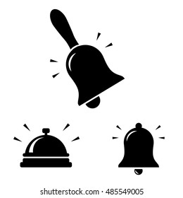 Bell icon isolated on white background. Vector art.