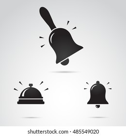 Bell icon isolated on white background. Vector art.