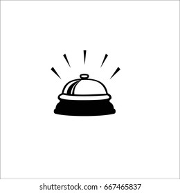 Bell icon isolated on white background. Vector art.