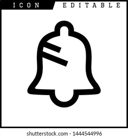 bell icon isolated sign symbol vector illustration - vector 