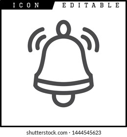 bell icon isolated sign symbol vector illustration - vector 