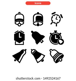 bell icon isolated sign symbol vector illustration - Collection of high quality black style vector icons
