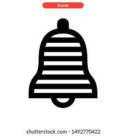 bell icon isolated sign symbol vector illustration - high quality black style vector icons
