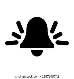 bell icon isolated sign symbol vector illustration - high quality black style vector icons
