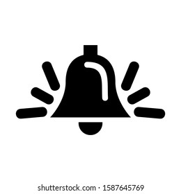 bell icon isolated sign symbol vector illustration - high quality black style vector icons
