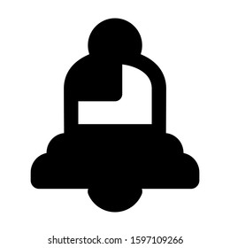 bell icon isolated sign symbol vector illustration - high quality black style vector icons