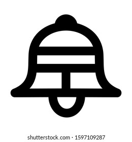 bell icon isolated sign symbol vector illustration - high quality black style vector icons