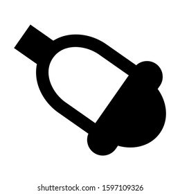 bell icon isolated sign symbol vector illustration - high quality black style vector icons
