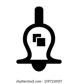 bell icon isolated sign symbol vector illustration - high quality black style vector icons