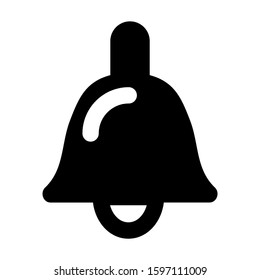 bell icon isolated sign symbol vector illustration - high quality black style vector icons