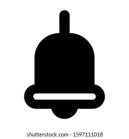 bell icon isolated sign symbol vector illustration - high quality black style vector icons