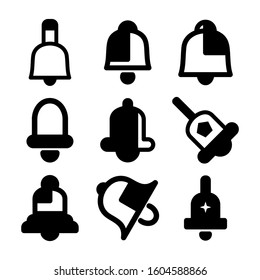bell icon isolated sign symbol vector illustration - Collection of high quality black style vector icons
