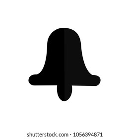 bell icon isolated vector illustration on white transparent background