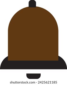 Icono de campana aislado ilustración vectorial. Icono de vector de estilo negro de alta calidad