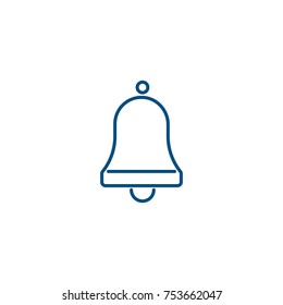 Bell icon isolated vector illustration on white transparent background