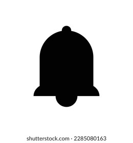 Bell icon isolated with white background