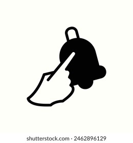 bell icon, isolated icon in white background, perfect for  graphic design, website, social media, etc app