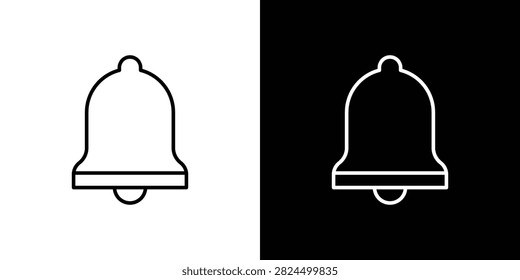 Bell icon line artwork group