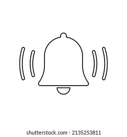 Icono de Bell en estilo de línea