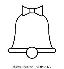 Glockensymbol im Zeilenstil