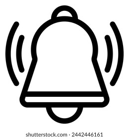 bell icon in line style