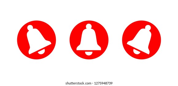 bell icon logo in circle, vector file easy to color change