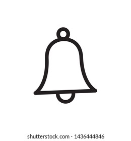 bell icon logo design vector 