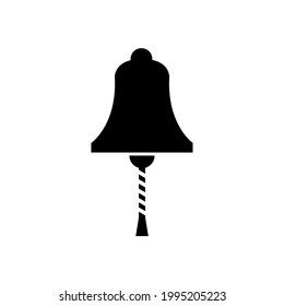 Bell icon, logo isolated on white background