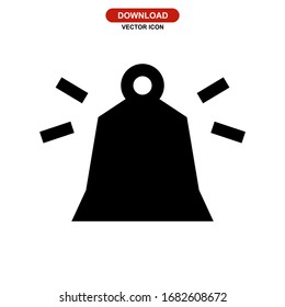 Icono de campana o logotipo símbolo de signo aislado ilustración vectorial - iconos vectoriales de estilo negro de alta calidad
