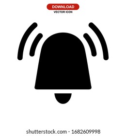 bell icon or logo isolated sign symbol vector illustration - high quality black style vector icons
