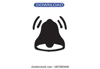 bell icon or logo isolated sign symbol vector illustration - high quality black style vector icons.