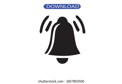 bell icon or logo isolated sign symbol vector illustration - high quality black style vector icons.