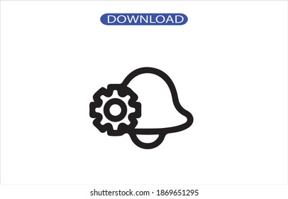 Icono de timbre o logotipo aislado símbolo de signo ilustración vectorial - iconos vectoriales de estilo negro de alta calidad.
