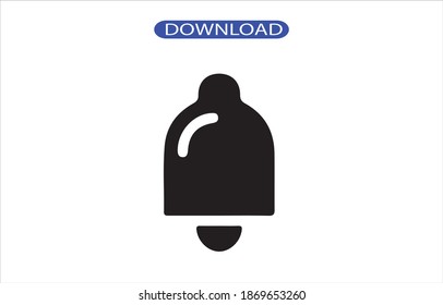 Icono de timbre o logotipo aislado símbolo de signo ilustración vectorial - iconos vectoriales de estilo negro de alta calidad.