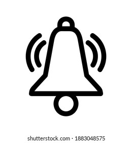 Bell icon or logo isolated sign symbol vector illustration - high quality black style vector icons
