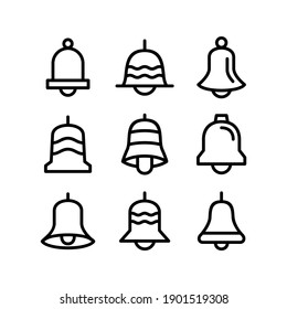 bell icon or logo isolated sign symbol vector illustration - Collection of high quality black style vector icons
