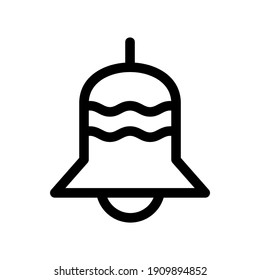 icono de timbre o logotipo símbolo de signo aislado ilustración vectorial - iconos vectoriales de estilo negro de alta calidad
