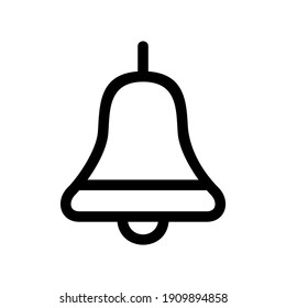 Glockensymbol oder Logo einzeln auf Zeichen, Vektorgrafik - hochwertige Vektorsymbole in schwarzem Stil
