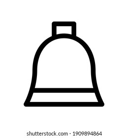 icono de timbre o logotipo símbolo de signo aislado ilustración vectorial - iconos vectoriales de estilo negro de alta calidad
