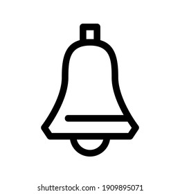 Glockensymbol oder Logo einzeln auf Zeichen, Vektorgrafik - hochwertige Vektorsymbole in schwarzem Stil
