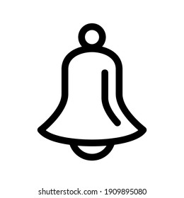 Glockensymbol oder Logo einzeln auf Zeichen, Vektorgrafik - hochwertige Vektorsymbole in schwarzem Stil

