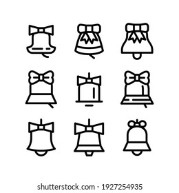 bell icon or logo isolated sign symbol vector illustration - Collection of high quality black style vector icons
