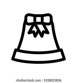 icono de timbre o logotipo símbolo de signo aislado ilustración vectorial - iconos vectoriales de estilo negro de alta calidad
