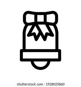 Glockensymbol oder Logo einzeln auf Zeichen, Vektorgrafik - hochwertige Vektorsymbole in schwarzem Stil
